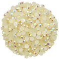 thumbnail image 1 of 4500 piezas SS6 0.079 in AB diamantes de imitación planos para uñas arte manualidades brillo redondo gemas cristales DIY ropa zapatos (champán AB), 1 of 5