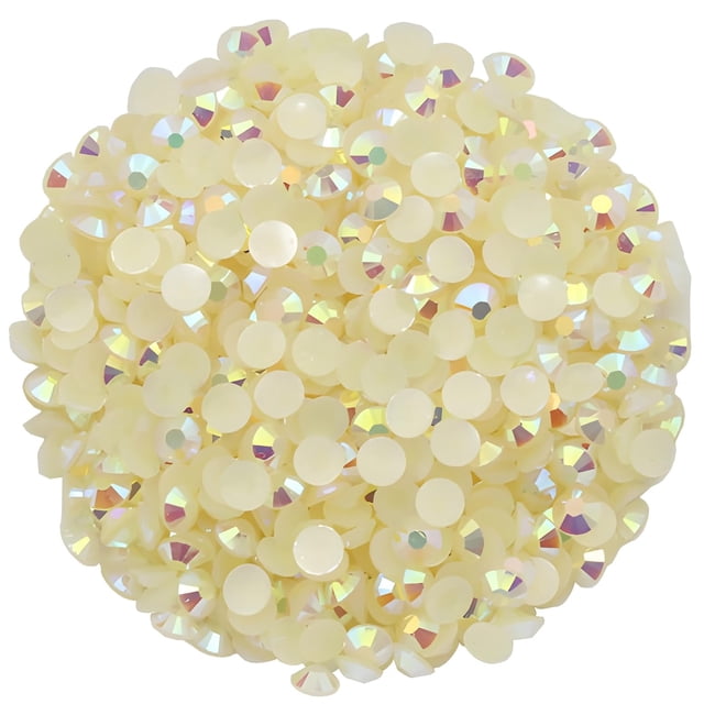 4500 piezas SS6 0.079 in AB diamantes de imitación planos para uñas arte manualidades brillo redondo gemas cristales DIY ropa zapatos (champán AB)