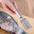 thumbnail image 2 of Botao Cuchillos de pescado Raspador Removedor de escamas de pescado Descalcificador Limpiador de pescado Utensilios de cocina de acero inoxidable Peladores Herramientas de cocina G, 2 of 5