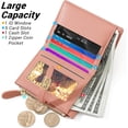 thumbnail image 6 of Women's Wallet, Faux Leather, Off White, Water Resistant, 5 Card Slots, 1 Cash Slot, 1 ID Window, 1 Zipper Coin Pocket, Portable, Fashionable, 4.53.71.2 Inch, 6 of 6