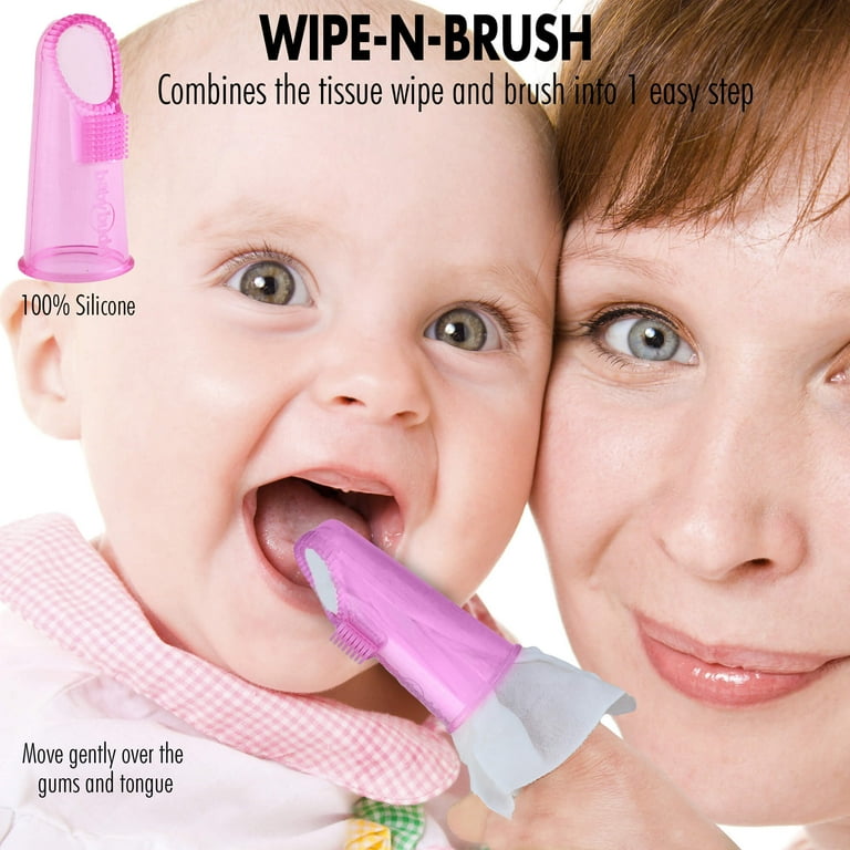 Baby Buddy by Brilliant Wipe N Brush Soft Silicone Toothbrush
