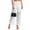 White, variant on cFmduc Women Floral Lace Sheer Mesh Pants Elastic High Waist See Through Flare Bell Trouser Wide Leg Club Bottoms