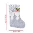 thumbnail image 3 of Fiudx Artículos en oferta con ofertas flash Calcetines navideños con gorro de purpurina, calcetines navideños con dulces, bolsa de regalo sin rostro para ancianos, colgante de decoración navideña, 3 of 4