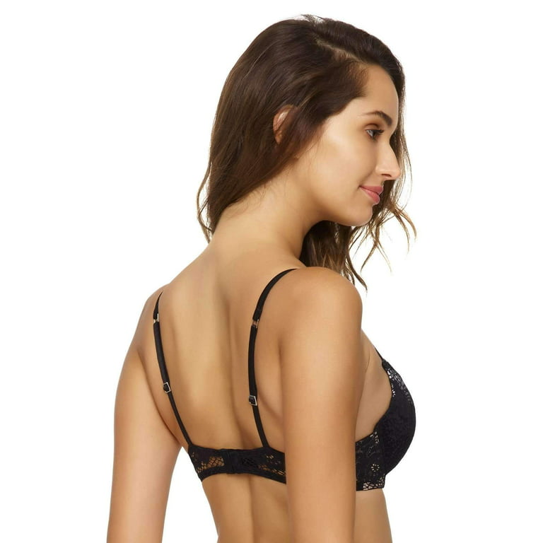 UnVeiled by Felina, Candy Push Up Bra, Plunge, Contour, Seamless