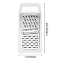 thumbnail image 3 of Stainless Steel Handheld Cheese Grater - Flat Coarse Grater with Handle Kitchen for Vegetables, Potato, Carrot, Butter and Cheese, 3 of 6