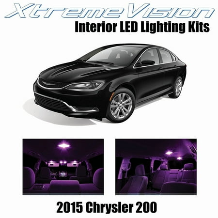 - XtremeVision LED for Chrysler 200 2015+ (11 Pieces) Pink Premium Interior LED Kit Package + Installation Tool