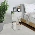 thumbnail image 7 of Pregaspor Silver Mirrored End Table, Crushed Diamond Top Accent Side Table, Geometric Small Mirrored Coffee Table for Living Room, Bedroom, Corner, Small Space, 7 of 7