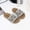 Gray, variant on Girls Kids Non Slip Woven Slide Sandals Lightweight Breathable PU Sole Summer Beach Shoes Gray,Size 7 T