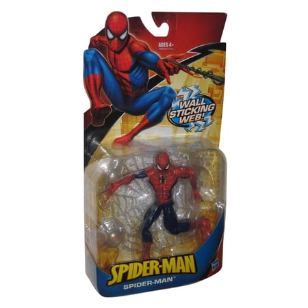 spider-man trilogy: classic heroes red & blue spider-man with wall sticking w…