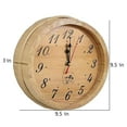 thumbnail image 3 of ALEKO KDS04 Sauna Spa Analog Clock Finnish Pine Wood 9.5 inch Diameter, 3 of 4