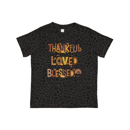 

Inktastic Thankful Loved Blessed Gift Toddler Boy or Toddler Girl T-Shirt