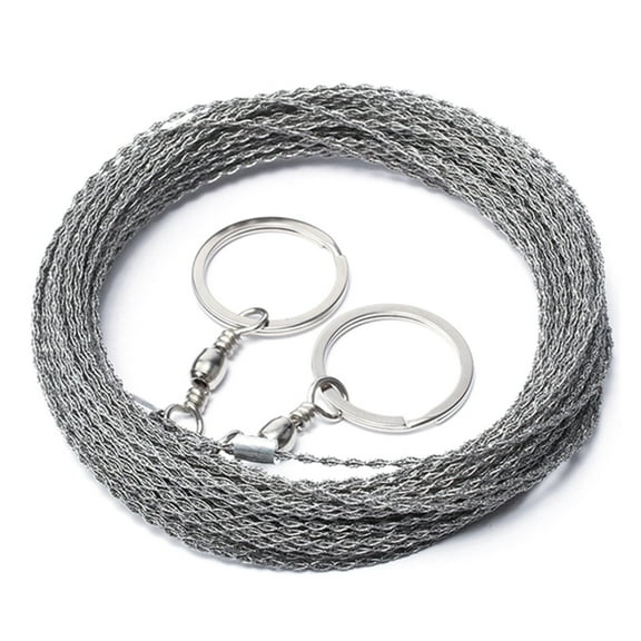 Outdoor Hand-Drawn Rope Saw 304 Stainless Steel Wire Saw Camping Woodworking Hand Saw Wire