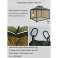 thumbnail image 5 of Outdoor Tent Anti-Mosquito Net Four-Corner Garden Courtyard Gazebo Net Cloth, 5 of 13