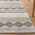 thumbnail image 3 of SAFAVIEH Natura Carly Geometric Braided Wool Runner Rug, Grey/Ivory, 2'3" x 8', 3 of 6