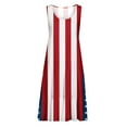 thumbnail image 5 of Viikei Womens Summer Dresses with Sleeves,Women's Summer Print Casual Loose Sleevless Crew Neck Dress Red XL, 5 of 5