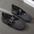 thumbnail image 6 of WEIGFI Children'S Sandals Closed Toe Breathable Mesh Ballet Soft Sole Casual Lightweight Adjustable Strap Adorable Beach Shoes,Black,11-11.5 Years, 6 of 7