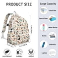thumbnail image 6 of Dachshunds on the Beach Backpack for School,Cute School Bag,Schoolbag with Adjustable Shoulder Straps & Padded Back,13.4"x11"x4.7", 6 of 6