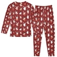 thumbnail image 3 of Pajama Cartoon Reindeer Cute Comfortable Cotton Two-piece Pajama Set, 3 of 7