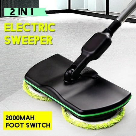 KUDOSALE 100-240V Electric Mop Rechargeable Floor-Cleaner Scrubber Polisher Brooms Floor Sweeper