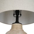 thumbnail image 2 of My Texas House Ribbed Table Lamp - Natural/White, 2 of 7