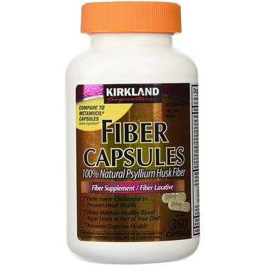 KS Psyllium Fiber Capsules 360 Capsules - 2 Pack