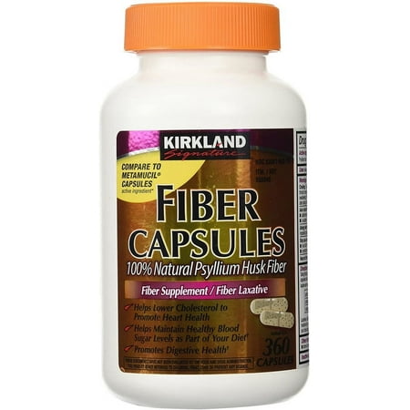KS Psyllium Fiber Capsules - 360 Capsules