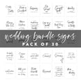 thumbnail image 5 of Koyal Wholesale Brush Script Wedding Signs Bundle Set for Ceremony, Reception Decor Signage, 8.5 x 11", 30-Pack, 5 of 5