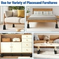 thumbnail image 7 of Bed Risers 8 Inch Heavy Duty, 6 inche + 2 inches Adjustable Furniture Risers, Heights of 6 or 8 Inches Round Furniture Risers for Bed Desk Table Sofa Couch, 7 of 7