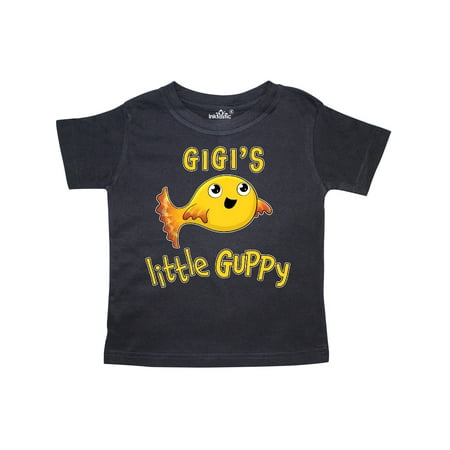 

Inktastic Gigi s Little Guppy- cute yellow fish Gift Toddler Boy or Toddler Girl T-Shirt
