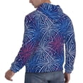 thumbnail image 6 of Naloa Ireworks In The Night Sky Men's Casual Hooded Collar Drawstring Hoodies Pullover Sweatshirts Casual Long Sleeve Shirts-Medium, 6 of 7