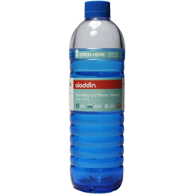 Aladdin 2Way Lid Water Bottle, Clear 18 oz