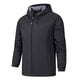 thumbnail image 1 of Abrigo Umfun para hombre, otoño invierno, moda informal, cálido, con capucha, chaqueta sólida extra gruesa con bolsillos, negro, talla 3XL, 1 of 4