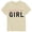 Beige, variant on Girls Tshirts Letter Print Breathable Short Sleeve Crew Neck Tee for Everyday Wear Girls' Tops Tees Blouses Beige 1 Years-2 Years