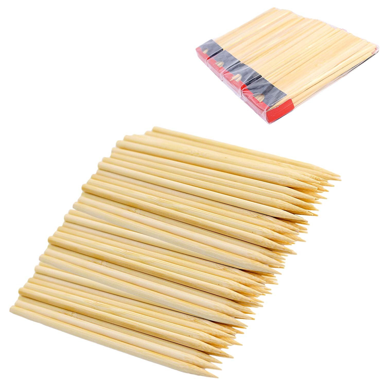 Pack of 120 Bamboo Apple Sticks, 6" Long, 5mm Thick