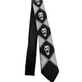 thumbnail image 5 of Killer Queen Skulls Black Polyester Necktie, 5 of 6