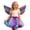 KB220 Purple, variant on Likimi Toddler Girls Tutu Skirt Mardi Gras Color Block Elastic Waist Carnival Comfortable Skirt With Wings Black Size 6-8 Years