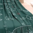 thumbnail image 3 of Math Equations Chemistry Reactions Green Pattern Blanket,Comfortable Soft Flannel Throw Blanket,All Season,Warm Lightweight Blankets for Sofa Bed Couch Living Room Chair,30"x40", 3 of 4