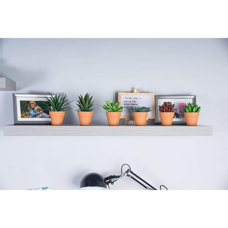Juvale Faux Succulents 6 Pack Artificial Plants Unpotted Fake