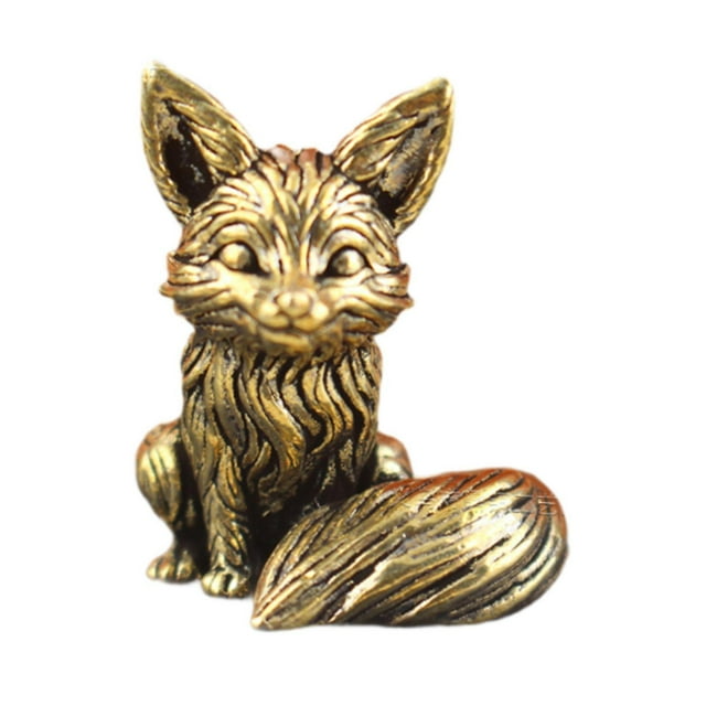 veasfak Mini Statue Animal Sculpture Micro Landscape Car Dashboard Decor Home Office Sitting 2.9x3.4cm