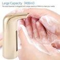 thumbnail image 3 of Automatic Soap Dispenser Touchless Refill Soaps Pump 400ml Battery Operated Waterproof Sensor Liquid Dispensers Bathroom Hotel Gold, 3 of 9