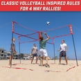 thumbnail image 5 of GoSports Slam X 4 Square Volleyball Game Set - Ultimate Backyard & Beach Game for All Skill Levels - 14 x 14 ft, 5 of 6