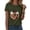 Army Green, variant on Halloween Shirts for Women Cute Ghost Graphic Tees Spooky Season Shirt Pumpkin Print Short Sleeve Casual Fall Tops (Grey, XXL)