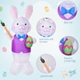 thumbnail image 4 of 7FT High Easter Bunny Holding Easter Egg Inflatable Yard Decorations Giant Bunny with LED Lights,Inflatable Outdoor Decorations for Holiday/Easter/Party/Yard/Garden, 4 of 7