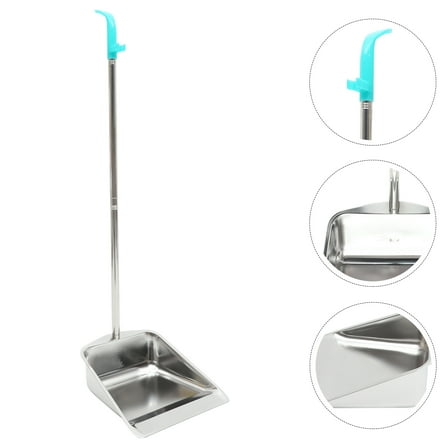 OFFIGAM Home Cleaning Dustpan with Handle, Stainless Steel Design for Easy Dust and Debris Collection