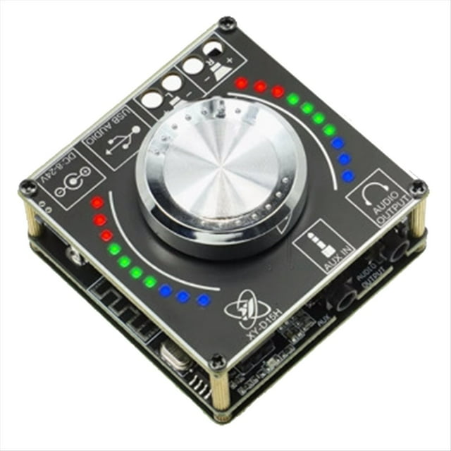 10W15W20W Módulo de Placa Amplificadora Digital de Audio Estéreo Bluetooth Espectro de Volumen Música Ritmo Luz D15H