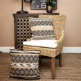 thumbnail image 6 of Black and Sand Woven Decorative Pillow, 6 of 6