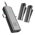thumbnail image 3 of 3In1 Wireless Lavalier Microphone, Mini Microphones With Clearer Audio, Long Wireless Lapel Microphone For Video Recording, Interview, Vlog (Black), 3 of 9