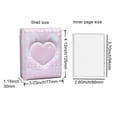 thumbnail image 7 of vlrwzc Mini Photocard Binder, Heart Hollow Portable Photos Card Book, Cute Pink Angel Bunny Style Card Holder Collectible Album for Fans, 7 of 7