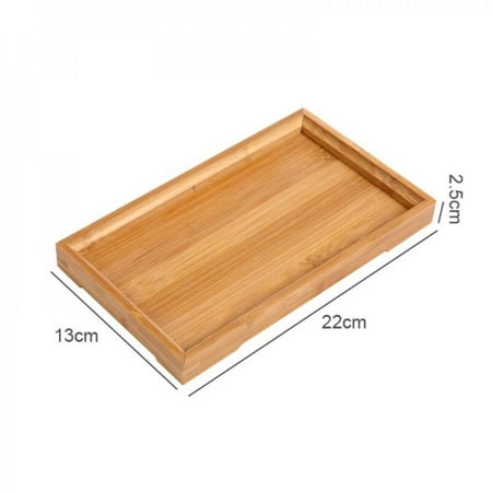 

Clearance! Bamboo Plywood Square Food Tray Solid Wood Tea set Home Breakfast Cake Storage Trays Flower Pot Bonsai Gardening Holder
