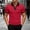 Wine, variant on COSFO Quarter Zip Polo Shirt Men Casual Short Sleeve Golf Shirts with Pocket Pullover Solid Collared Classic Fit Tops